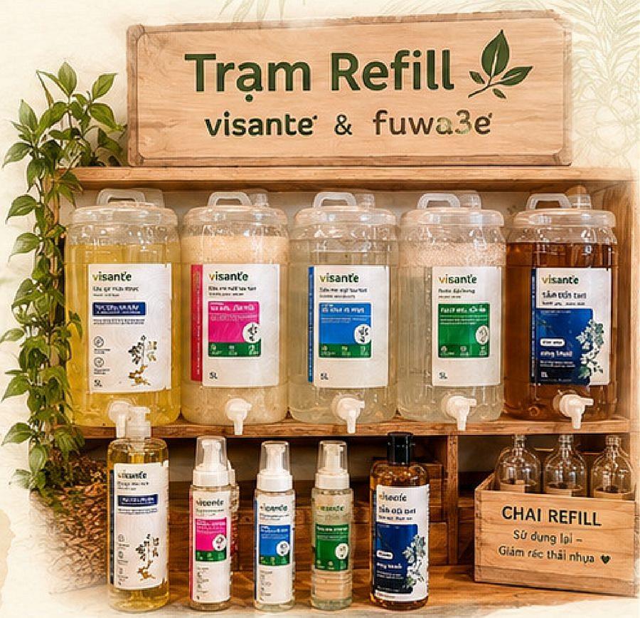 Trạm refill Visante và Fuwa3e